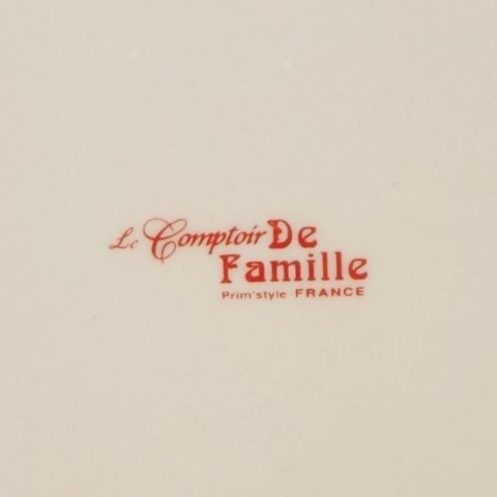 Pair of Le Comptoir De Famille France Le Petit De'Jeuner Plates 8-1/4" - Picture 5 of 6